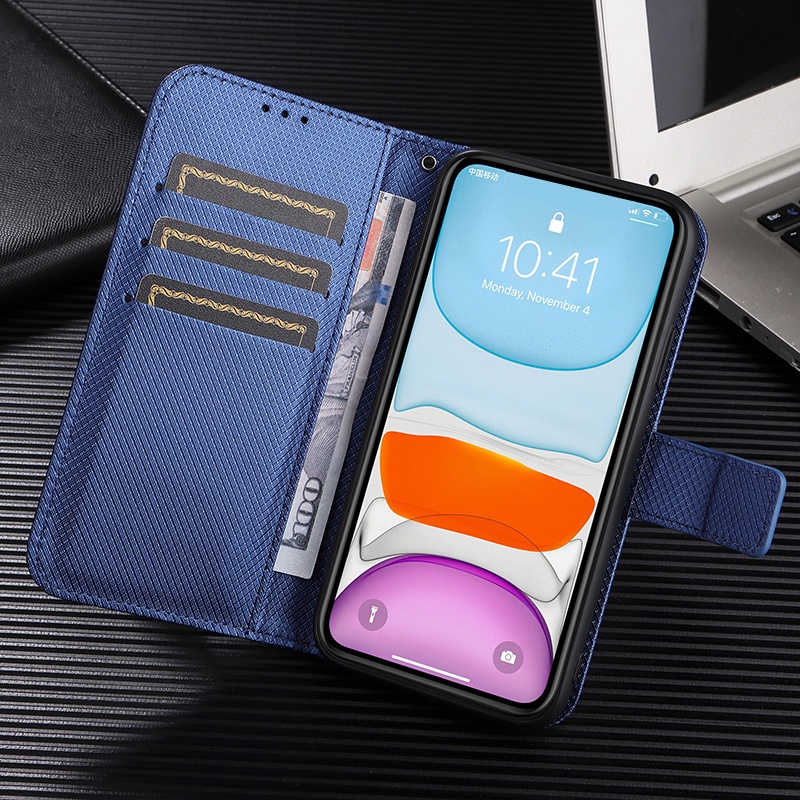 เคสฝาพับ เคสเปิดปิด Case for TCL 20R 20 R 20s 20+ 20L 40R 40 SE 503 50 XL 30 30+ Plus 205 303 305 306 403 405 406 406s 501 502 505 Stylus 5G 40 NXTpaper 4G เคสโทรศัพท์หนัง TPU นิ่ม ฝาพับ พร้อมช่องใส่บัตร สําหรับ PU Leather Flip Cover Wallet Strap