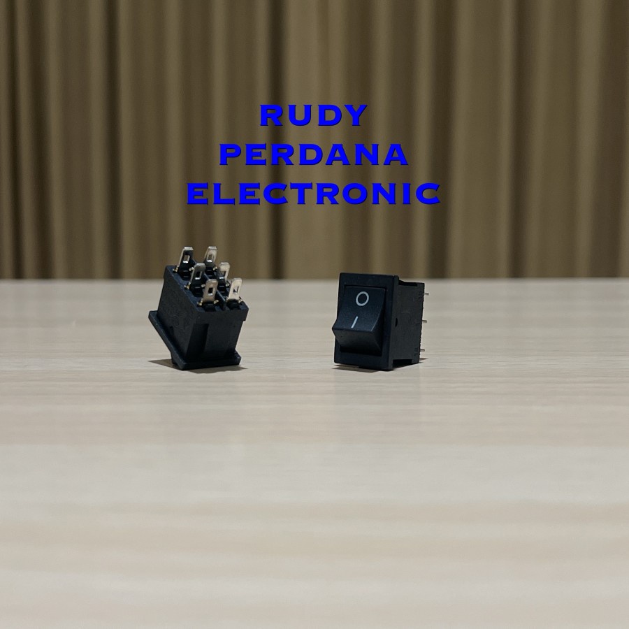 สวิตช์โยก 6A 250V 10A 125V - 21 มม. x 15 มม. 21x15 มม.