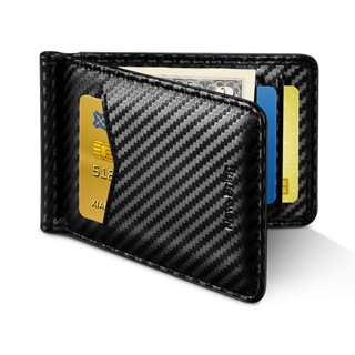 2021 New Carbon Fiber Rfid Card Bag Men&amp;#39;s Ultra Thin Money Clip Wallet Multi Card Driver&amp;#39;s License Leather Cash