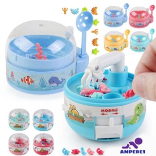 Mini Claw Machine Capsule Catcher ของเล่นที่มีรูปไดโนเสาร์ขนาดเล็กประสานมือและตากิจกรรมสำหรับเด็ก-AME1