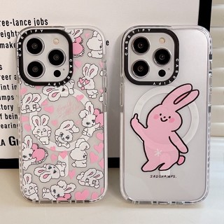 เคสโทรศัพท์มือถือ แม่เหล็ก ลายกระต่าย CT สําหรับ iPhone 11 14 13 12 11