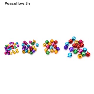 Peacellow จี้ลูกปัดกระดิ่ง ขนาดเล็ก หลากสีสัน สําหรับตกแต่งงานฝีมือ DIY 100 ชิ้น ต่อชุด