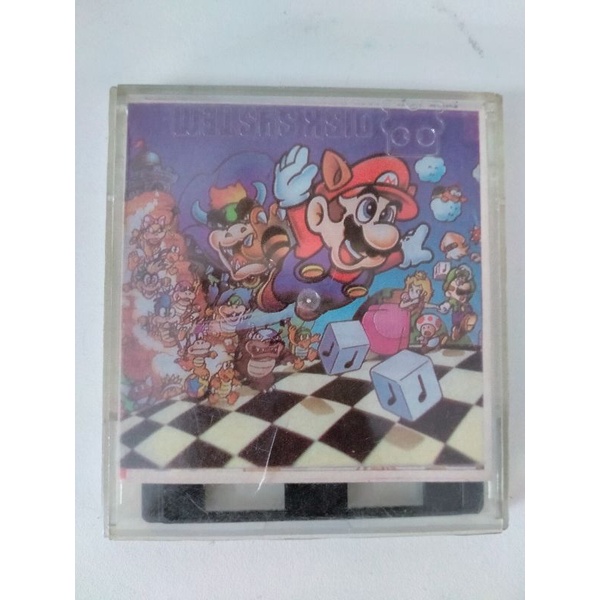 แผ่นเกม ดิสแดง Super Mario Bros 3 แบบดิสแดง จาก Famicom Disk Sysyem