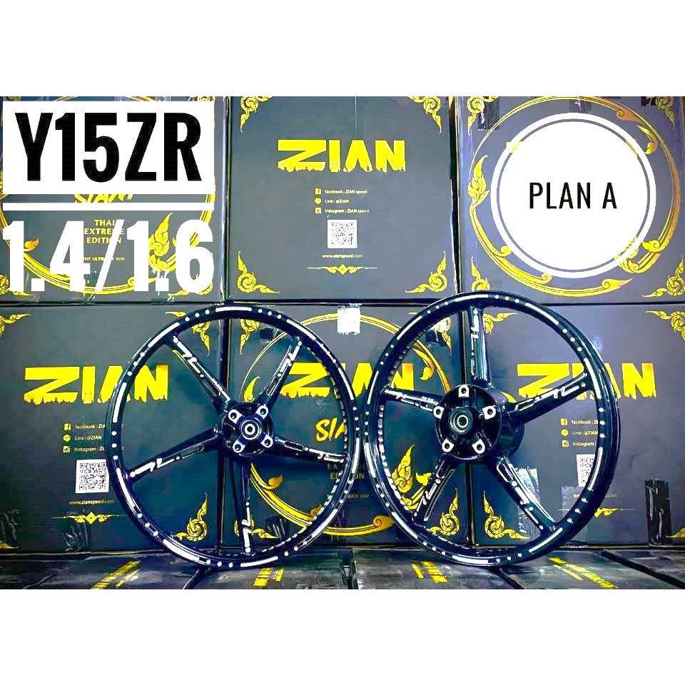 ZIAN SIAM CNC SPORT RIM SP522 Y15ZR Y16ZR Y125ZR RS150 RSX150 LC135 LAGEN110-Z LAGENDA115-FI