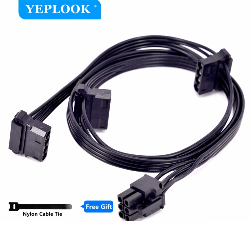 PCIe 6Pin ถึง 3 Molex 4Pin IDE สําหรับ Seasonic X Series SS-1050XM2, SS-1250XM2, SS-650 KM3, SS-750 