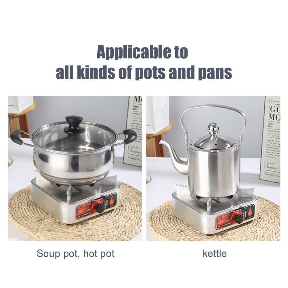เตาแอลกอฮอล์แบบลิ้นชัก Spirit Stove Pot สำหรับตั้งแคมป์เดินป่ากลางแจ้งในครัวเรือน - รูปที่ 2