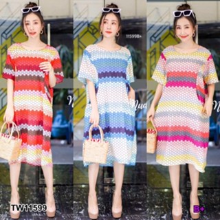 👗Pfashion [ส่งไว!!🚛] P11599 เดรสโอเวอร์ไซส์ลายกราฟฟิก Oversized graphic dress