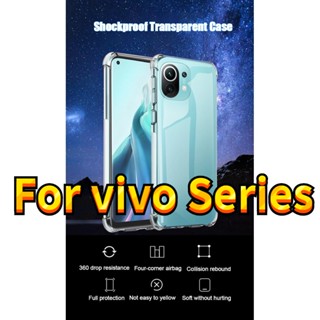 เคสโทรศัพท์ซิลิโคน TPU นิ่ม แบบใส บางพิเศษ สําหรับ VIVO S9 S7 S5 X60 X50 X27 X30 X23 X70 S10 X20SE S6