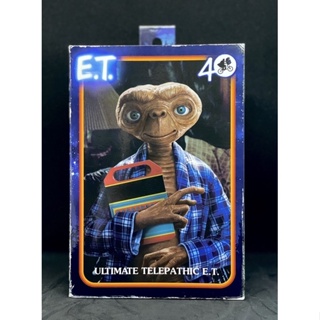 (แท้)NECA E.T. 40th Anniversary Ultimate Telepathic E.T. Action Figure 18 cm (เสื้อน้ำเงิน)