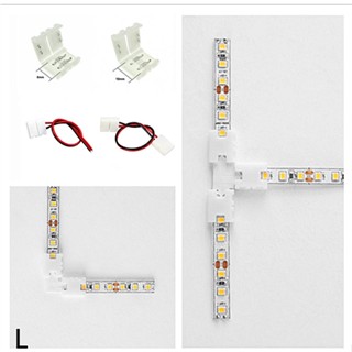 ไม่จำเป็นต้องบัดกรี ขั้วต่อLED Strip แอลอีดีสำหรับ 10มม.กว้าง ชิปSMD5050/3528/2835, สี Flex แถบไฟ LED