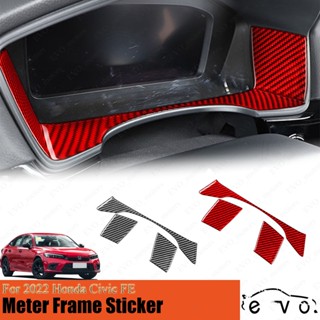 สติกเกอร์คาร์บอนไฟเบอร์ 11th Civic Meter Panel สําหรับ Honda Civic FE 2022