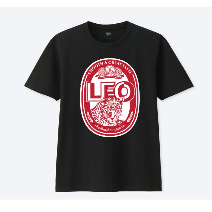 LEO T SHIRT เสื้อยืด ลีโอ วินเทจ ผ้า COTTON 100% SIZE M-3XL