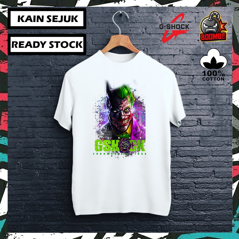 🔥ผ้าฝ้ายพรีเมี่ยม 100%🔥 G SHCOK 3 เสื้อยืดผ้าฝ้าย 100% เสื้อยืด Streetwear ผู้ชายผู้หญิง Unisex Baju