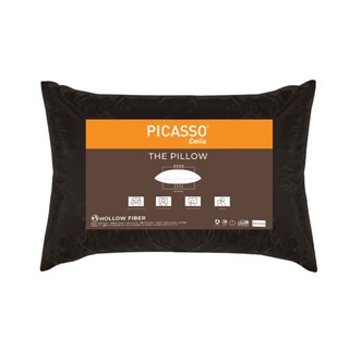 Picasso รุ่น Smile หมอนหนุนใยสังเคราะห์ / ผ้าไมโครซาติน ขนาด 19x29 นิ้ว สีน้ำตาล