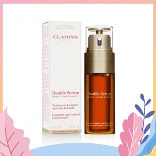 🔥Hot item 🔥CLARINS Double Serum Complete Age Control [Hydric + Lipic] 50ml คลาแรงส์เซรั่ม/เซรั่มฟื้นฟูผิว