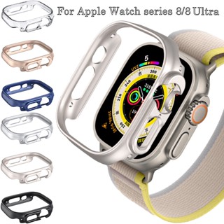 เคสนาฬิกาข้อมือ PC แบบแข็ง กรอบกลวง สําหรับ Apple Watch Ultra band 49 มม. iwatch Series Ultra 49 มม.