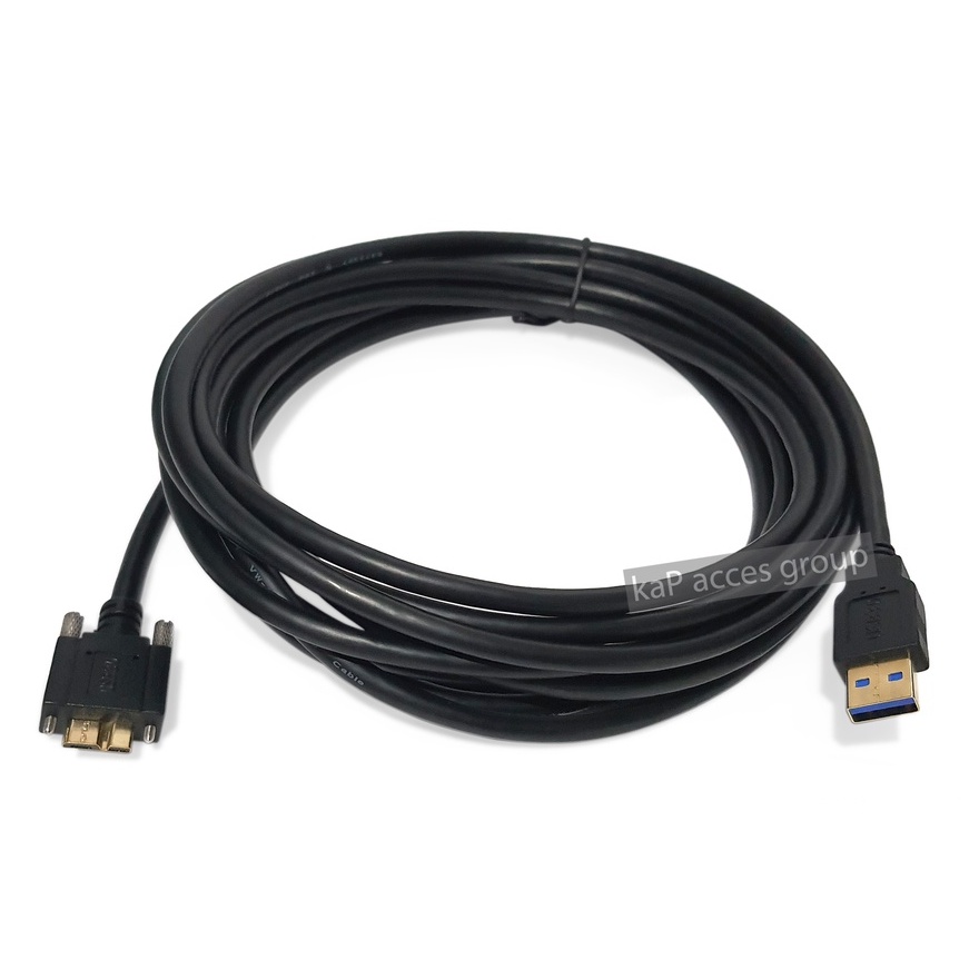 USB 3 หัว TYPE A to MICRO B USB 3.0 SCREW MOUNT CABLE 3, 5เมตร