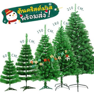 ต้นสนคริสต์มาส🌲🟢สีเขียวล้วน,⚪สีขาวล้วน🌲🎄สินค้าพร้อมส่ง🔥✅