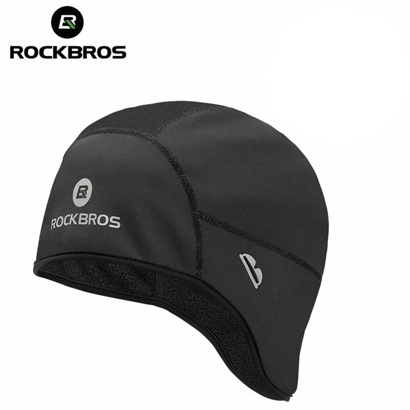 【TH Delivery】ROCKBROS Cycling Cap Winter Caps Keep Warm Bandana Sports Ski Running Headband Windproof Men Riding Head Hat