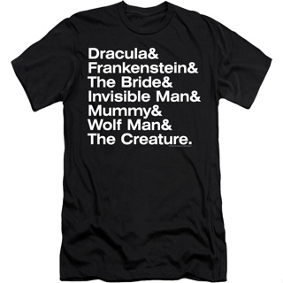 Creature Names Universal Monsters T-Shirt เสื้อสีขาว เสื้อยืดผู้หญิง เสื้อยืดสีขาวผู้หญิง เสื้อแฟชั่นผญ2022 อื่นๆ