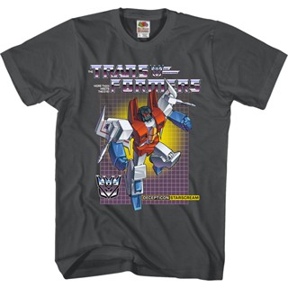 Decepticon Starscream Transformers T-Shirt เสื้อทหาร เสื้อยืดแฟชั่น เสื้อยืด เสื้อยืดสีพื้น