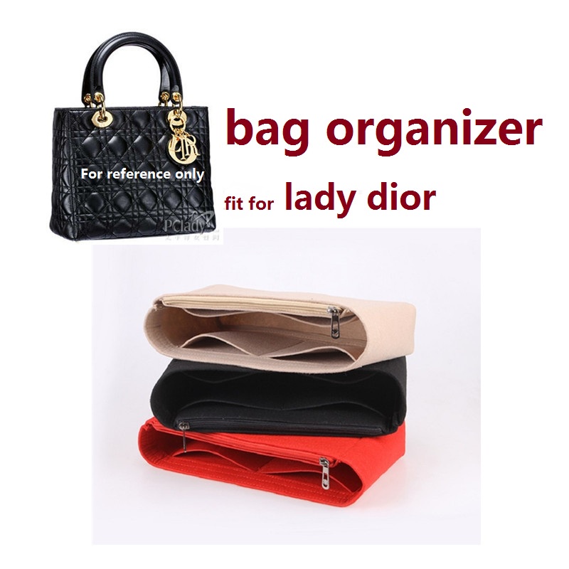 กระเป๋าจัดระเบียบ lady dior makeup bag organizer จัดระเบียบกระเป๋า ดันทรงกระเป๋า จัดทรงกระเป๋า