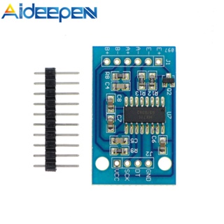 Aideepen HX711 โมดูลเซนเซอร์ชั่งน้ําหนัก ช่องคู่ 24 ช่อง ความแม่นยําสูง DC2.6-5.5V ICSG021A พร้อมหัวเข็ม