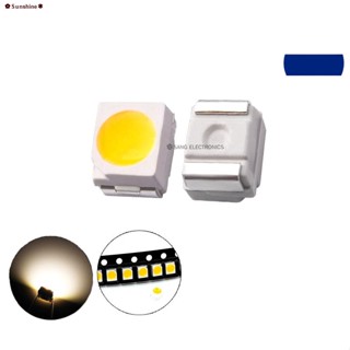 จัดส่งได้ตลอดเวลา✾หลอด LED SMD 3528 ชิพ ไฟหน้าปัดเรือนไมล์ สีวอมไวท์ (จำนวน 50 หลอด)