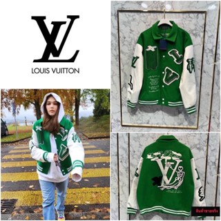 เสื้อแจ็คเก็ต LOUIS VUITTON VARSITY WITH LEATHER 2022SS