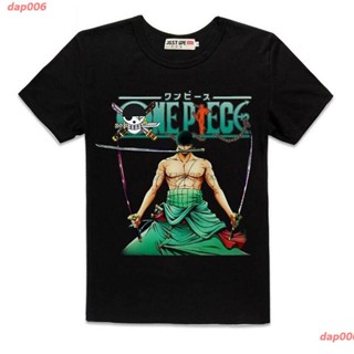 MM One Piece Luffy Zorro T-shirt สารฟอกขาว เสื้อยืดพิมพ์ลายการ์ตูนมังงะ คอกลม cotton saleเสื้อยืด