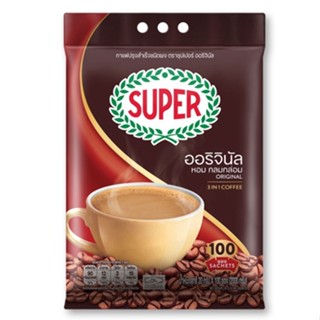 ซุปเปอร์ กาแฟปรุงสำเร็จชนิดผง 3in1 ออริจินัล / คอฟฟี่ริช 20 กรัม x 100 ซอง