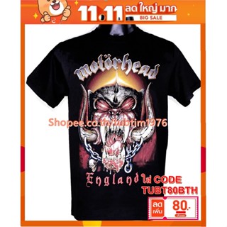 เสื้อวง Motorhead เสื้อวงร็อค เมทัล สากล เสื้อวินเทจ มอเตอร์เฮด MTH518