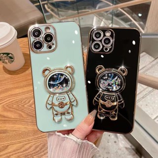 เคสโทรศัพท์ซิลิโคน TPU แบบนิ่ม ลายนักบินอวกาศ มีป็อบอัพ สําหรับ iPhone 12 Pro Max 12 Pro 11 Pro Max 11 Pro 12 Mini 12 11