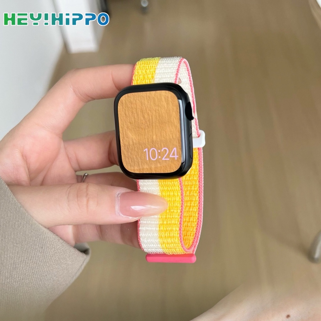 สายนาฬิกาข้อมือไนล่อน สําหรับ iwatch ultra 49 มม. iwatch series 8 7 6 se 5 4 3 45 มม. 41 มม. 40 มม. 44 มม. 42 มม. 38 มม.