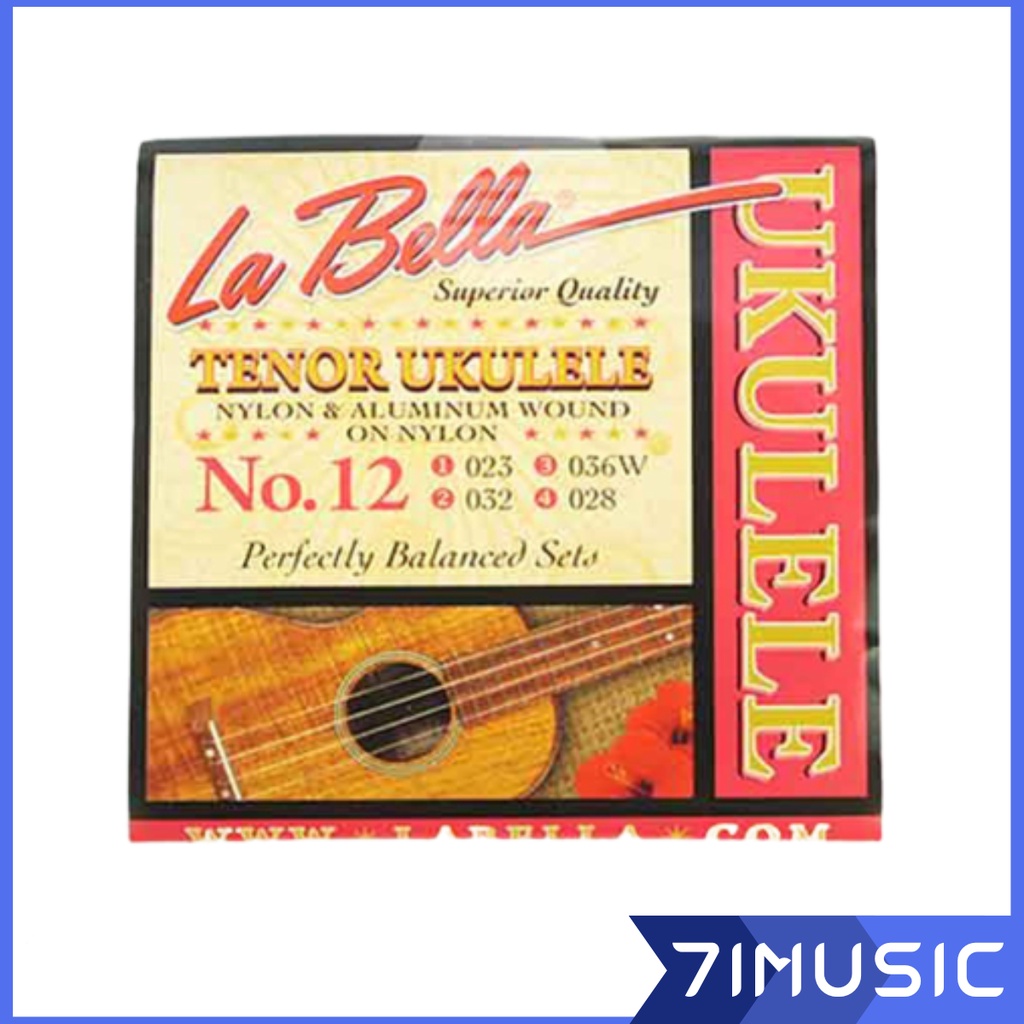 LA BELLA No.12 Tenor Ukulele Strings (ชุด)