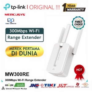 TP-LINK / Mercusys MW300RE Range Extender 300Mbps เครื่องขยายสัญญาณ WiFi เครื่องขยายสัญญาณ WiFi Rang