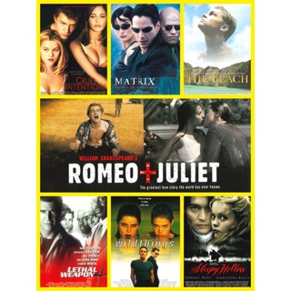 โปสเตอร์ หนังยุค 90 The mummy ,The Matrix, Romeo + Juliet ขนาด 11.5 X 16.5 นิ้ว A3