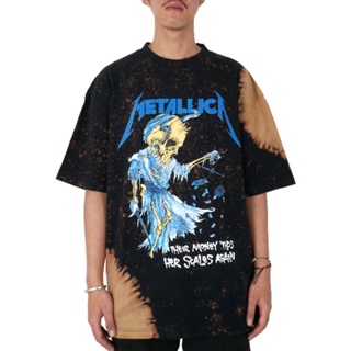 oversize T-shirt เสื้อยืด ลาย Metallica OVERSIZE ORIGINALS S-5XL