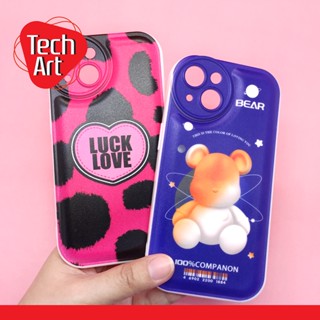 เคส 14 / 14+ / 14pro / 14promax เคสมือถือนิ่ม ผิวเงา ซิลิโคน TPU พิมพ์ลายการ์ตูน กันกล้องวงกลม ลายการ์ตูนสุดแนว