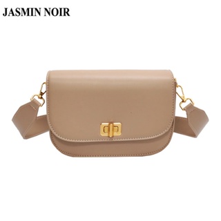 Jasmin NOIR กระเป๋าสะพายข้าง หนัง PU สไตล์เรโทร สําหรับผู้หญิง