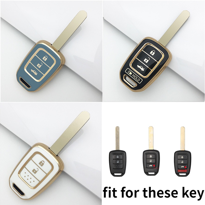 (พร้อมส่ง) เคสรีโมตกุญแจรถยนต์ TPU อุปกรณ์เสริม สําหรับ 2013 2014 2015 2016 2017 2018 2019 Honda Acc