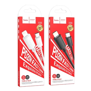 Hoco X88 Fast สายชาร์จ 1 ม. / สายดาต้า สำหรับ for micro , iphone , type c ,PD , TC To TC use cable (แท้100%)