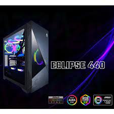 AZZA Case ECLIPSE CSAZ-440 ( เคสเปล่า) ATX Mid Tower Tempered Glass ARGB Gaming