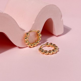 Doughnut hoop earrings ต่างหูรุปโดนัท