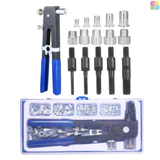 86PCS Rivet Nut Tool Kit Set Blind Rivet Nut Hand Riveter Wrench Threaded Insert Tool Rivet Nut  with Metric Rivet Nuts Assortment M3 M4 M5 M6 M8