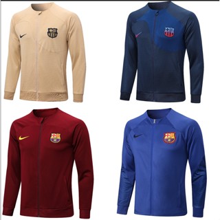 พร้อมส่ง] 2022/23 Barcelona เสื้อแจ็กเก็ตแขนยาว คุณภาพสูง สําหรับฝึกซ้อมฟุตบอล 1:1