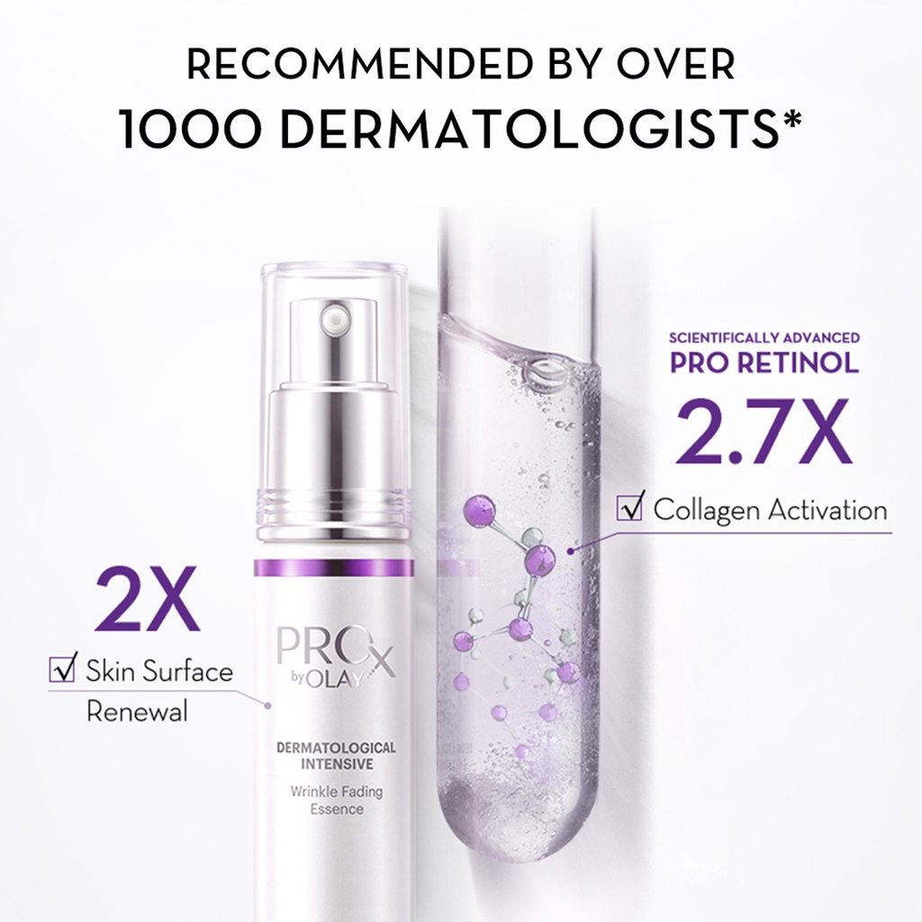 proX by olay Dermatological Intensive Wrinkle Fading Essence Serum เวช ...