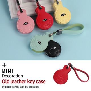 Leather Car Key Case Cover for BMW MINI COOPER S ONE JCW R60 R55 R56 R57 R59 CLUBMAN COUNTRYMAN Keychain Accessoriesl