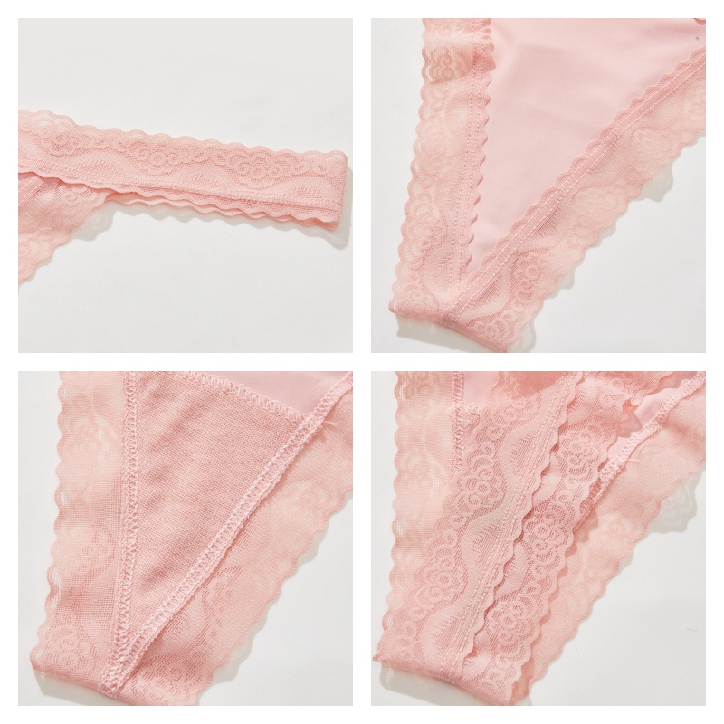 Take Talk ผู้หญิง G-string Panty Intimates ชุดชั้นในหญิงบิกินี่ลูกไม้เข็มขัดเซ็กซี่ Thongs GirlsT-Back ชุดชั้นใน - รูปที่ 3