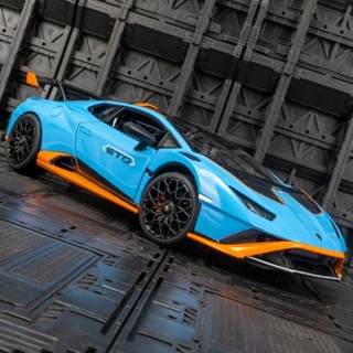 โมเดลรถยนต์จําลอง Lamborghini STO ขนาด 1:18 ของเล่นสําหรับเด็ก